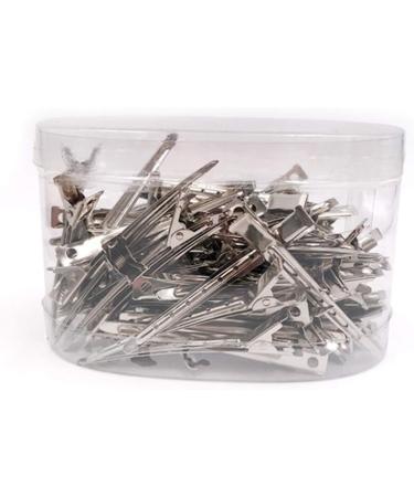 Minkissy 20pcs Styling Hair Clips Sectioning Clips Stainless Steel Salon Duckbill Clips Metal Alligator Hair Clips for Salon Barber Hairdressing Tool(Silver) - Buy Online on GoSupps.com