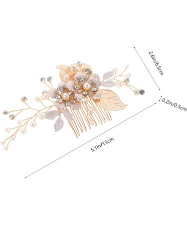 IWOWHERO Hair Comb Bride Hair Accessory Princess Headband Wedding Hair Accessories Wedding Headdresss Aesthetic Hair Accessories Tiara Decor Flower Clip Pearl Diamond Bridesmaid - Buy Online on GoSupps.com
