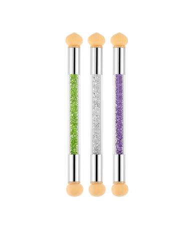 3pcs Nail Art Brushes Smudge Pen Embossing Pens for DIY Handle Manicure Tool Salon Design