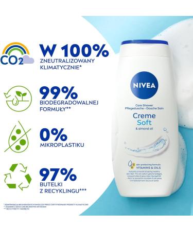 NIVEA Polish NIVEA Creme Soft Cr me Skin care shower gel 250 ml Cr me Soft Cr me care body shower gel 250 ml - Buy Online on GoSupps.com