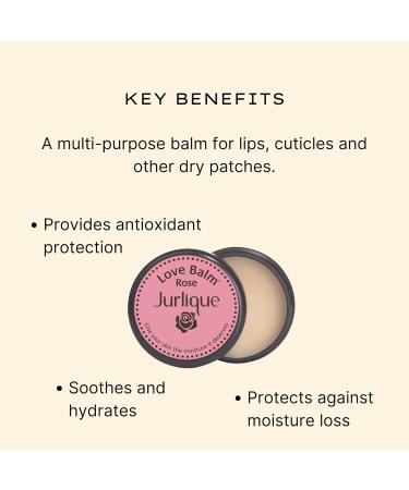 Jurlique - Rose Love Balm - Lips Cuticles & Dry Patches - Soothes Hydrates Provides Antioxidant Protection Protects Against Moisture Loss - Natural Ingredients - All Skin Types - 15ml - Buy Online on GoSupps.com