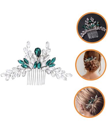 MAGICLULU Bridal Comb Bridal Hair Accessories Bride Hair Insert Comb Wedding Hair Comb Bride Rhinestone Hair Comb Bride Hair Comb Green Hair Accessories Hair Side Comb - Buy Online on GoSupps.com