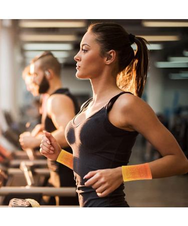 Premium Sport Wrist Bands - Absorbing Nylon Straps for Tennis Basketball & Gymnastics - Soft Thickened Bracelets in Pink & Blue - Buy Online on GoSupps.com