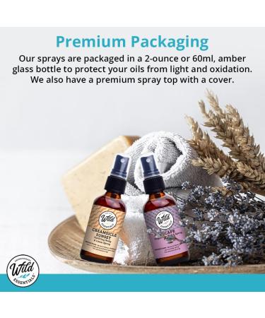 Wild Essentials Inner Calm Spray - All Natural Calming Aromatherapy with Essential Oils & Witch Hazel | 2oz | Relax & Meditate Anywhere - Buy Online on GoSupps.com