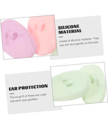 Healeved 3 Pairs Silicone Earmuffs Silicone Hair Dye Earmuffs Silicone Ear Covers Ear Caps Hair Salon Ear Shield Ear Muffs Make up Ear Covers Baking Oil Men and Women Silica Gel Accessories - Buy Online on GoSupps.com