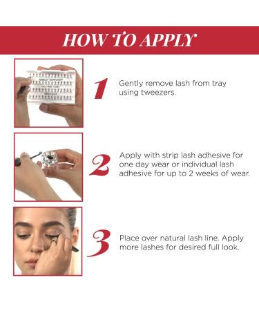 Ardell Triple Individual Knot-Free Long Black False Eyelashes 4 Pack - Buy Online on GoSupps.com