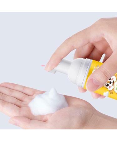 Kids Foam Toothpaste Fluoride Free Natural Formula Suitable for Toddler's Oral Cleaning and Cavity Prevention Strawberry/Orange Flavor (Orange) - Buy Online on GoSupps.com