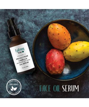 Organic Moroccan Prickly Pear & Camellia Face Oil Serum 30ml | Vitamin E Rich Moisturizer for Dry Skin | Unscented | International Shipping Available - Buy Online on GoSupps.com