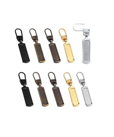 Zipper Pendant spare parts 10 pieces universal zipper pendant removable metal zipper zipper zipper zipper set zipper for jackets jeans