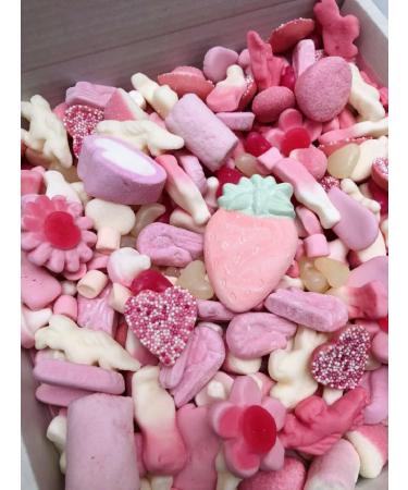 Special Mum Mothers Day Pink Pick N Mix Sweets Box Candy Gift Hamper 1kg With Pink ribbon Present Birthday Christmas - Buy Online on GoSupps.com