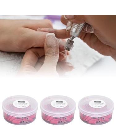 Nail Sanding Bands Dead Skin Removal Multiple Sizes Smoothing Nail Art Sanding Bands with Storage Box for Manicure (Rose Red) - Buy Online on GoSupps.com