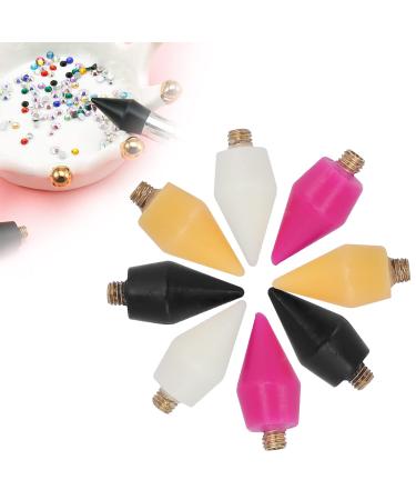8 pieces of wax replacement tips nail-strass pickers nail puncture pen for recording nail edel stone jewelry replacement watchdog accessories