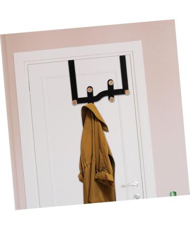 GLEAVI 6 Door Hook Metal Storage Rack Over The Door Towel Rack Over The Door Clothes Hanger Hangers Porch 30X23CM Black - Buy Online on GoSupps.com