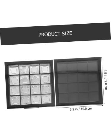 MAGICLULU MAGICLULU Set of 2 eyeshadow boxes eyeshadow palette makeup tray black makeup tray for blush highlighters lipstick makeup kit - Buy Online on GoSupps.com