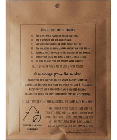 Organic Vegan Tooth Powder | 100g Fluoride-Free Baking Soda-Free Remineralizing | 6-Month Supply - Buy Online on GoSupps.com