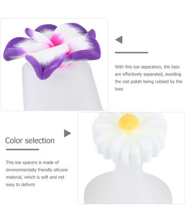 ARTIBETTER 24pcs Flower Silicone Toe Separators for Pedicure - Nail Art DIY Tool for Feet Nail Polish - Buy Online on GoSupps.com