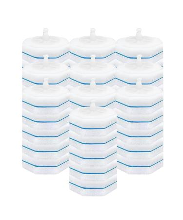 50 Count Upgrade Wand Brush for easy decontamination non-scratch toilet Wand Brush Heads Compatible with Clorox Wand Refills