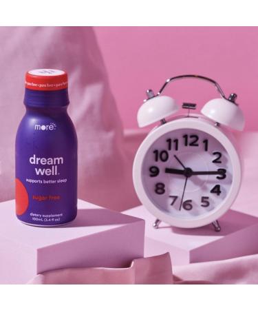 More Labs Dream Well Holistic Sleep Shot Drink 36 Pack | Non-Habit Forming | Lemon Balm Melatonin and Glycine | Sleep Support Solution - Buy Online on GoSupps.com