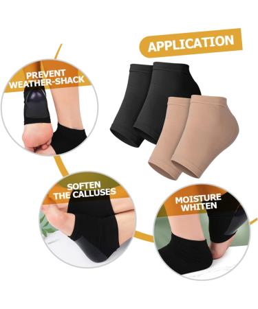 FRCOLOR 4 Pairs Anti-Rip Washable Heel Socks - Breathable & Portable Outdoor Foot Support Braces - Buy Online on GoSupps.com
