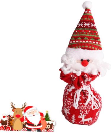SEWOART 1pc Storage Ornament Child Adorable Hanging Claus Knitted Santa Candy Kids Bag Bags Draw - Buy Online on GoSupps.com