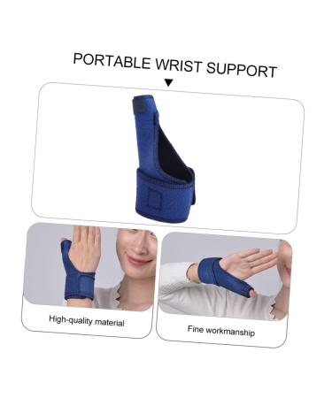 Hemoton Thumb Orthosis Splint for Right Hand - Wrist Brace & Stabilizer for Tunnel Syndrome - Herringbone Cotton Composite Material - 27.5x14.5cm - Blue - Buy Online on GoSupps.com