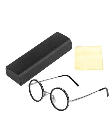 Retro Round Resin reading glasses women men for reading 1.0/1.5/2.5/3.0/3.5 Lightweight Magnifying Presbyopic Reading Glasses Fatigue Relieve Strength (2.0)