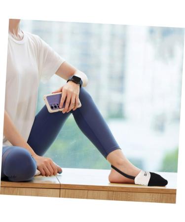 Mobestech Yoga Socks for Women - 4 Pairs Anti-Drop Cotton Half Socks with Forefoot Pad | International Shipping - Buy Online on GoSupps.com