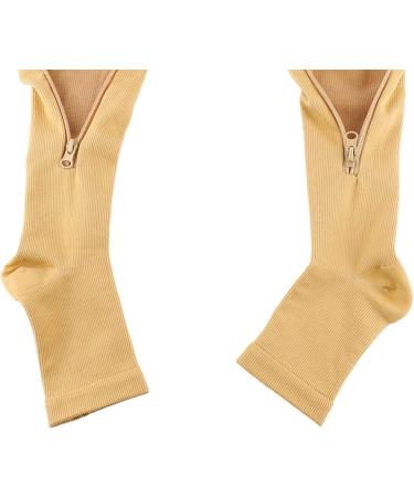 Herchr Compression Socks with Zipper - 3 Pairs Breathable Nylon Calf Stockings Open Toe Sports Compression for Men & Women XXL | Shop Internationally - Buy Online on GoSupps.com