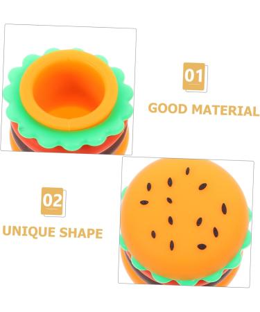 RORPOIR Silicone Box Moisturizer Dispenser Jewelry Container Eye Cream Jar Makeup Sample Container Mini Hamburger Jars Tiny Travel Jars with Lid Small Container Cosmetic Jars - Buy Online on GoSupps.com