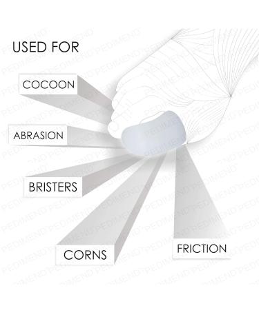 Pedimend Toe Tubular Dressing Bandages 3 Pairs - Nail Off Protectors, Joint Pain Relief, Ingrown Toenail Sleeves, Callus Cushion Blisters - Bunion Corrector (White) - Buy Online on GoSupps.com