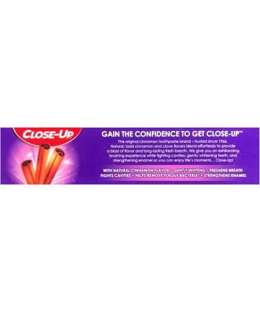 Close-Up Cinnamon Anticavity Flouride Toothpaste 6 Ounce (Pack of 7) - Buy Online on GoSupps.com