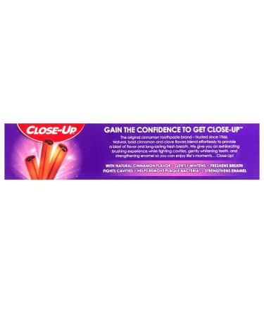Close-Up Cinnamon Anticavity Flouride Toothpaste 6 Ounce (6-Pack) - Buy Online on GoSupps.com