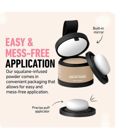  G n rique Hair Root Powder Hair Powder to Fill Thinning Hair Camoufle Hair Natural Result with Mirror and Puff (Light Yellow) - Buy Online on GoSupps.com