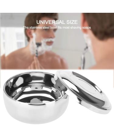 Weikeya Stainless Steel Shaving Soap Bowl | Modern Aesthetic Universal Size Cream Bowl for Men s Grooming - Buy Online on GoSupps.com