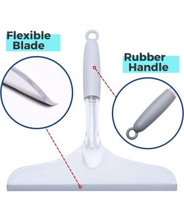 Shower Squeegee Set - Glass Door, Bathroom Tile and Mirror Cleaner - 2 Pack - Buy Online on GoSupps.com