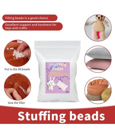200g Premium Toy Stuffing Beads for Bean Bags & Crafts | Polyethylene Filler Beads for Stuffed Animals - 7.05oz - Buy Online on GoSupps.com
