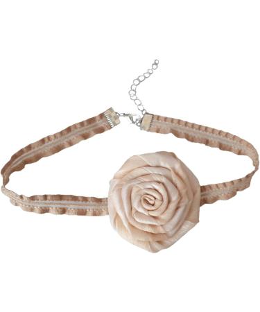 Vsilay Elegant Floral Necklace for Women - Unique Brown Flower Choker - Perfect for Weddings & Celebrations - Buy Online on GoSupps.com