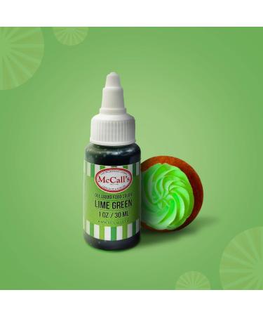 McCall's Liquid Gel Food Color 1 oz (Lime Green 30 ml) Lime Green 30 ml (Pack of 1) - Buy Online on GoSupps.com