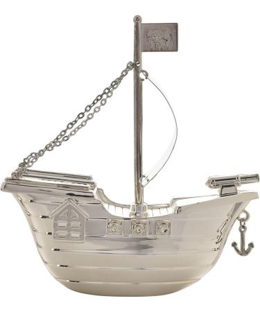 Personalised Pirate Ship Money Box | Custom Engraved Gift for Christening or Birthday - Buy Online on GoSupps.com