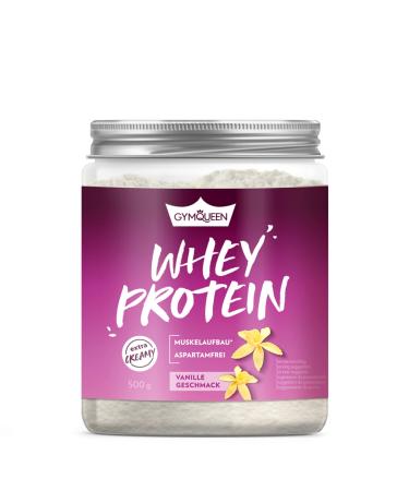 GymQueen Whey Protein Powder Vanilla 500g Fitness Protein Shake Can Support Muscle Building High Quality Protein Powder with 73g Protein Per 100g No Sugar Added