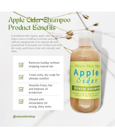Apple Cider Vinegar Renew Shampoo - Deep Cleansing Removes Build-Up & Nourishes Hair - Best International Shipping - Buy Online on GoSupps.com