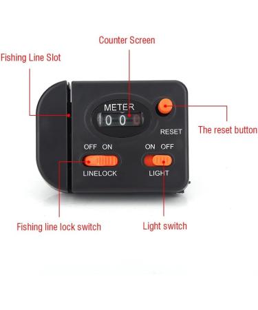 VGEBY Fishing Line Counter - Clip-On Digital Finder for Accurate Fishing - Essential Accessory for Anglers - Buy Online on GoSupps.com