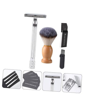 FRCOLOR Manual Shaver Set for Men | Beard Trimmer & Grooming Tool Kit | Old Fashioned Razor & Shaving Brush - Buy Online on GoSupps.com