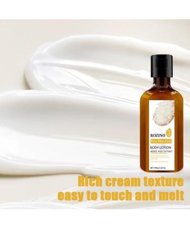 Rice Body Lotion Brightening Daily Moisturizing Cream for Face and Body Deep Nourishing Smoothing to Even Skin Tone for Dry Skin Lotion - Buy Online on GoSupps.com