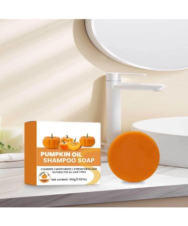 Pumpkin Shampoo Bar Pumpkin Shampoo Bar for Nourishing and Strengthening Hair Hair Growth Shampoo Soap (2pcs) - Buy Online on GoSupps.com