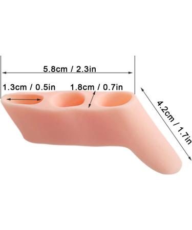 Buy 7 Pairs of Silicone Toe Spacers - 3-Hole Small Peg Separators for Hammer Toe & Bunions - Orange Toe Spreaders for Overlapping Toes - Buy Online on GoSupps.com