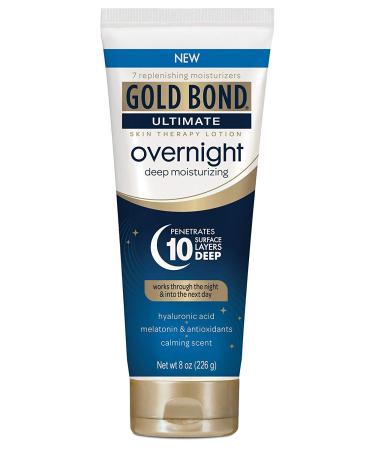 Gold Bond Ultimate Overnight Deep Moisturizing Lotion, 8 Ounce (Pack of 2)