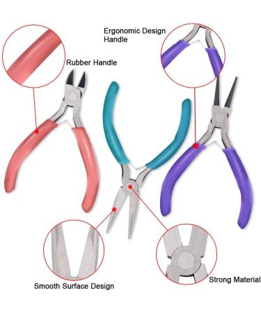 Anezus Jewelry Repair Kit with Pliers and Supplies for Making and Repairing Jewelry - Buy Online on GoSupps.com