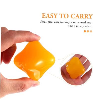 Homsfou 4-Pack Hexagonal Massage Balls - Handball Foot Massager for Acupressure & Deep Tissue Relief | Yoga & Gym Fitness | Natural Rubber 6x6cm Yellow - Buy Online on GoSupps.com