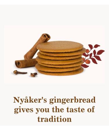 Nyakers Pepparkakor Swedish Ginger Snaps Vegan Cookies Dairy-Free Snacks Gourmet Cookies Food Gift for Christmas Thanksgiving Packed in Beautiful Tin - 26.45oz Sold by Essential Products - Buy Online on GoSupps.com